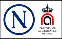 Nemko-certificeringsmærke med norsk akkreditering MSYS 001